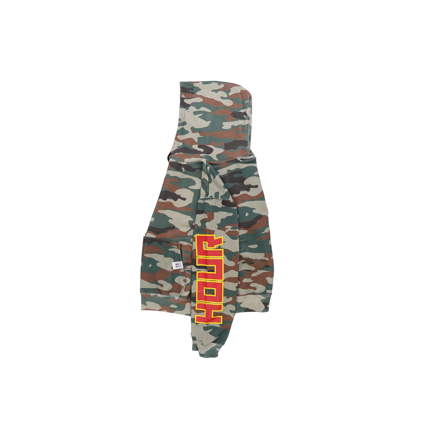 Arm printed zip hoodie