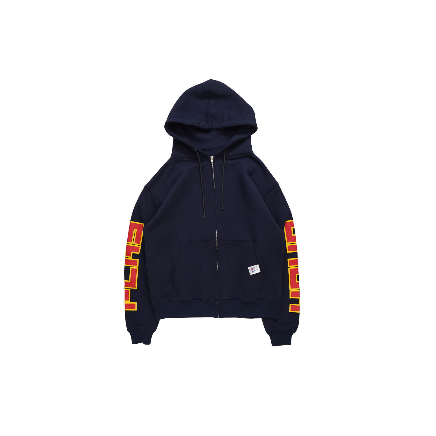 Arm printed zip hoodie
