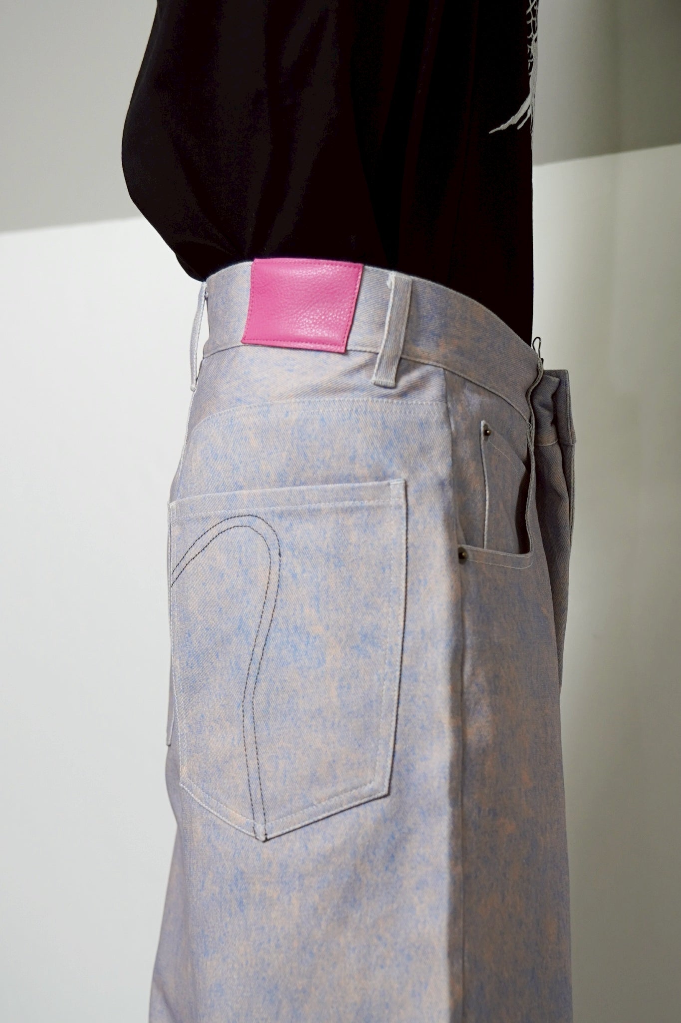 BAGGY PRINTED DENIM