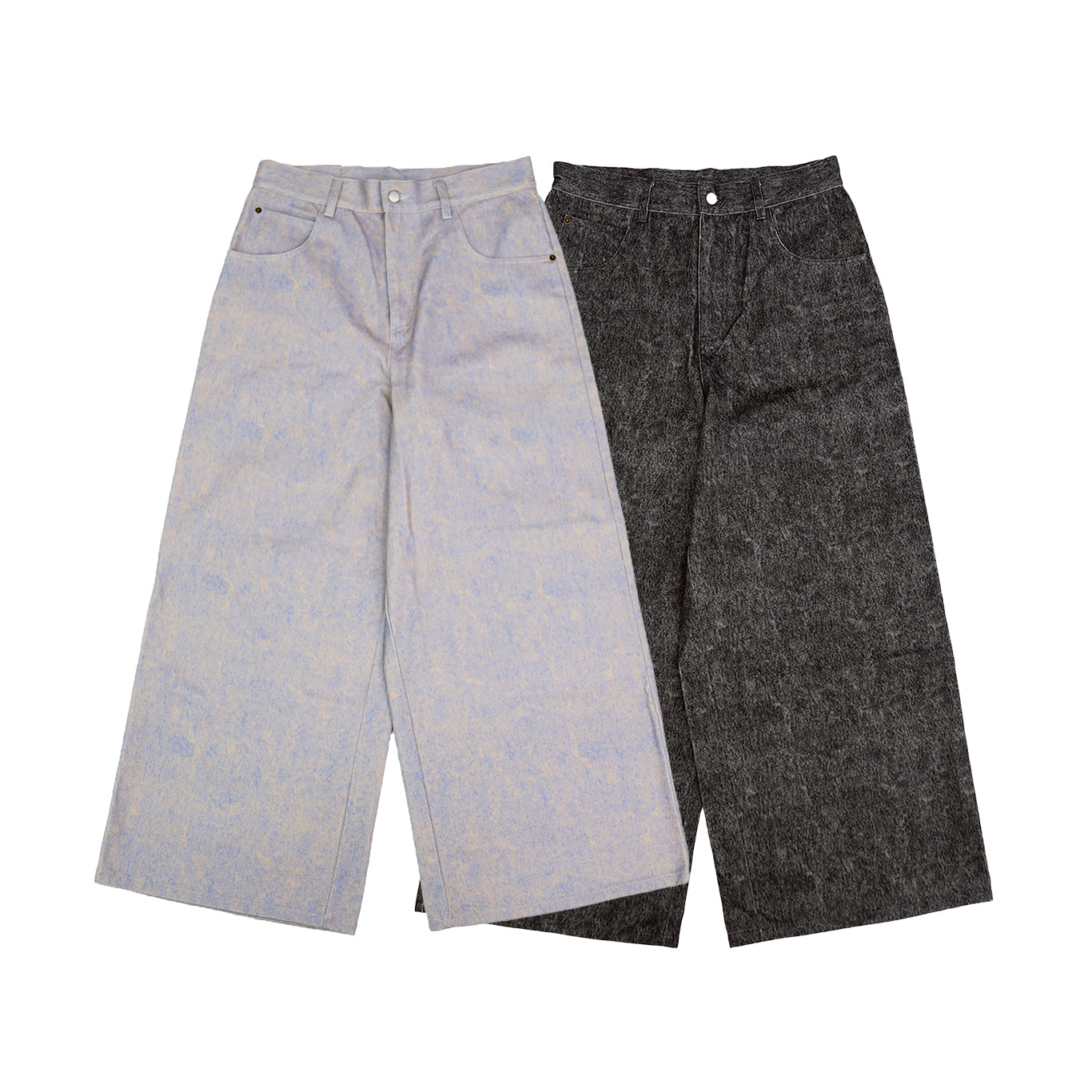 BAGGY PRINTED DENIM