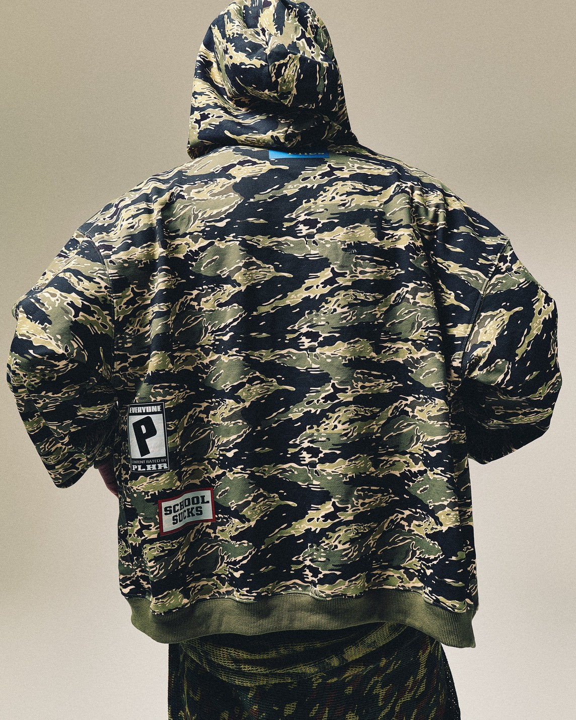 Tiger camo zip hoodie