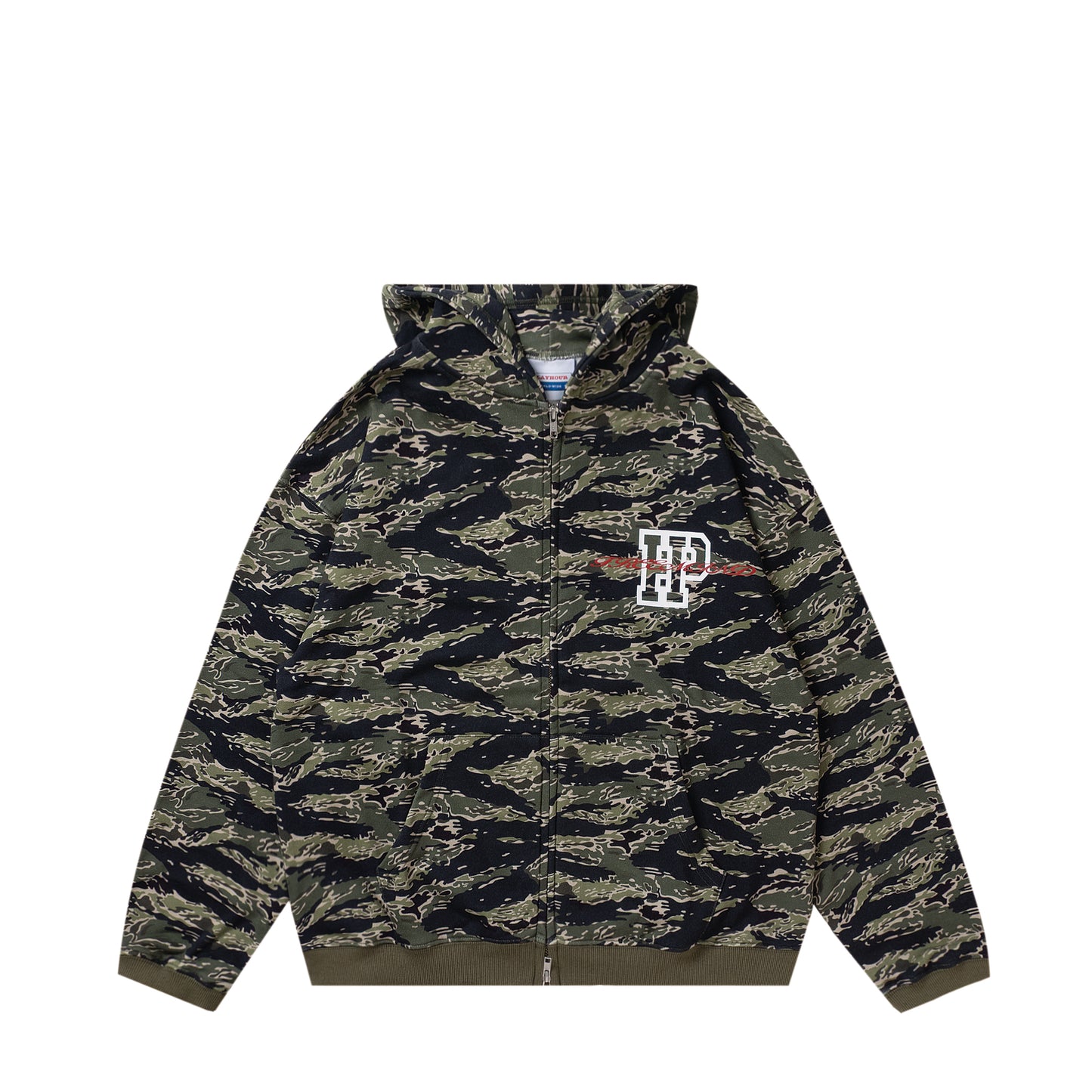 Tiger camo zip hoodie