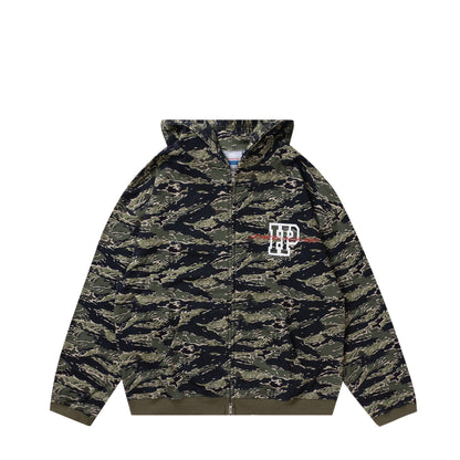 Tiger camo zip hoodie
