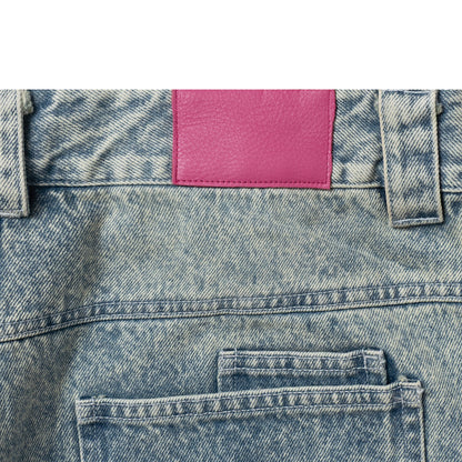 P LOGO DENIM PANTS 